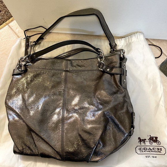 Coach Handbags - Authentic Coach Bag Leather Metallic Hobo